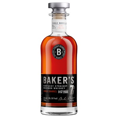 Baker's Bourbon 7yr Kentucky Straight Bourbon Whiskey - 750ml Bottle