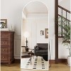 Beautyolove Full Length Mirror 70" x 26" Arched Floor Mirror Wall Hanging Mounted Mirrors Full Body Mirrors, White - 2 of 4