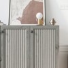 TIRAMISUBEST 3-Door Wood Sideboard - Adjustable Shelf Coffee Bar Cabinet - 4 of 4