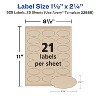 Avery Kraft Brown Scalloped Labels, 1-1/8" x 2-1/4", 525ct (22855) - 4 of 4