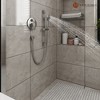Mondawe 9 Inch 2-functions Wall Mounted Rainfall Shower Body Round Top Spray System with Handheld - 2 of 4
