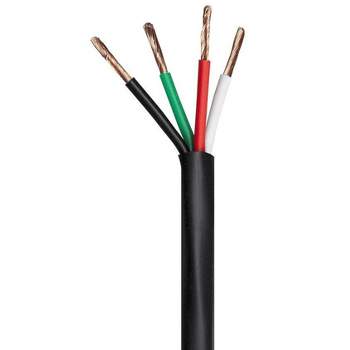 Monoprice Speaker Wire, CMP Rated, 4-Conductor, 14AWG, 250ft, Black