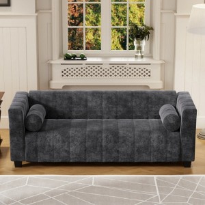 Upholstered Sofa for Living Room, Bedroom, Salon, Simplified Style - 1 of 4