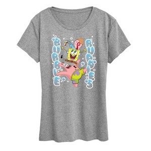 Women's - SpongeBob SquarePants - Bubble Buddies Short Sleeve Graphic T-Shirt - 1 of 4