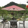 CAVINAS 9 FT Windproof Beach Umbrella, Deck Umbrella, Waterproof Outdoor Shade for Poolside, Terrace, Garden, without Base - 2 of 4