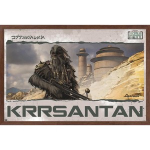Trends International The Book of Boba Fett- Black Krrsantan Framed Wall Poster Prints - 1 of 4