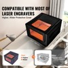 VEVOR Laser Engraver Enclosure, 31.5 x 31.5 x 19.6", Dual-Direction Viewing, Flame Retardant and Fireproof Protective Cover, with Exhaust Fan, Black - 3 of 4