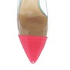 Candace Clear Patent Faux Leather Detail Pumps Women - 3 of 4