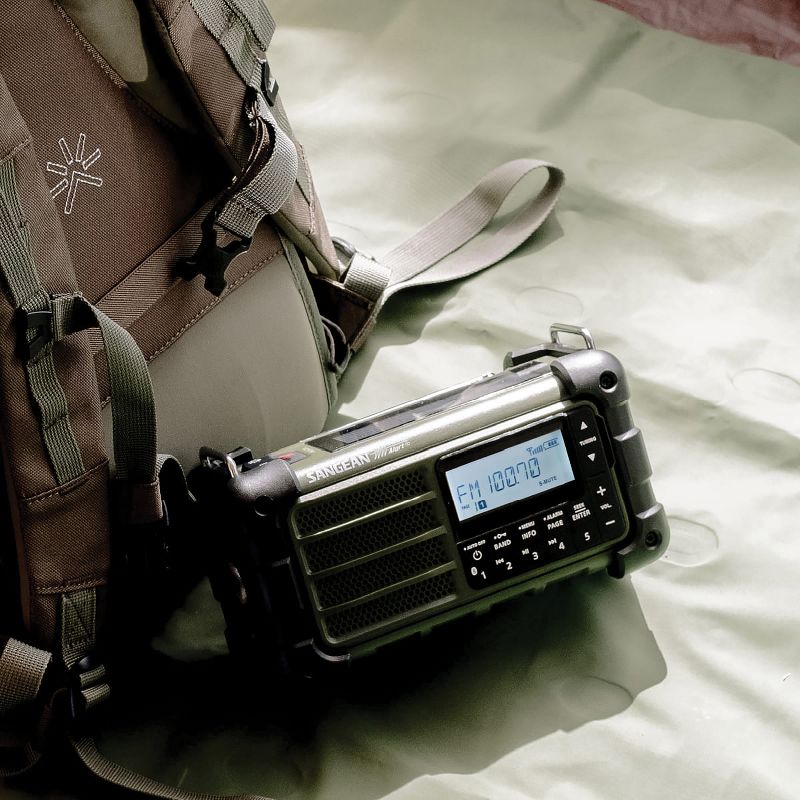 Sangean® Portable AM/FM Portable Weather Radio, Forest Green, MMR-99 FCC, 4 of 10