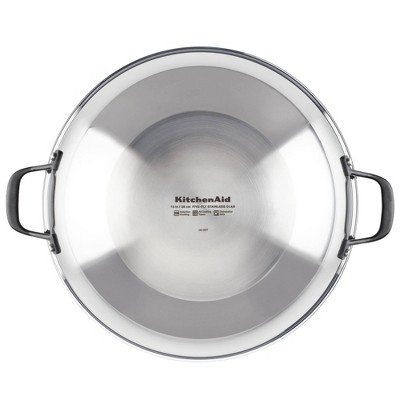 KitchenAid 15-Inch Stainless Steel Induction Wok with Handles