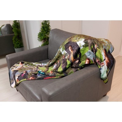 The Office Sunday Afternoon Art Style Fleece Throw Blanket