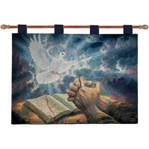 Manual Woodworkers and Weavers Answered Prayer Wall Hanging, 36 x 26 Inches, Inspirational Tapestry with Faith Verse for Home or Church Decor - 1 of 3
