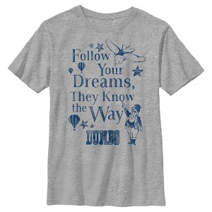 Boy's Dumbo Follow Your Dreams, They Know The Way T-Shirt - 1 of 4