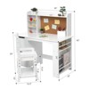 Kids Study Desk with Chair, White Desk Set for Kids - 4 of 4