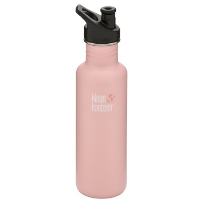 Checkered (pink + black) Water Bottle