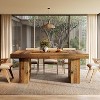 Tribesigns 63'' Farmhouse Dining Table for 6, Rectangle Wooden Kitchen Table, Large Dining Room Furniture for Family Meals, Banquets - 2 of 4