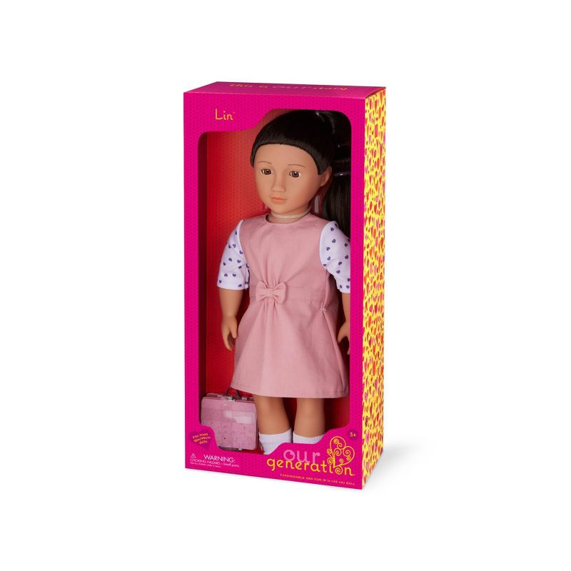 Our Generation Lin with School Lunch Box 18&#34; Doll, 5 of 6