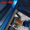 Running Boards w/Two Stairs Design All-Steel Build, Bolt-on Side Steps Compatible with 1997-2006 Jeep Wrangler TJ 2 Door, Black Powder Coated Nerf Bar - 3 of 4