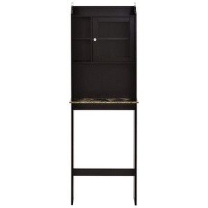 SEVOBAL Bathroom Storage Cabinets Modern Over The Toilet Space Saver Organization Wood Storage Cabinet for Bathroom, Brown , 23.22"*7.5"*68.11" - 1 of 4