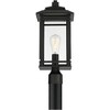 John Timberland Mission Outdoor Post Light Fixture Matte Black Metal 19 1/2" Clear Glass for Exterior House Porch Patio Deck Home - 4 of 4