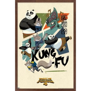 Trends International Kung Fu Panda 4 - Kung-Fu Framed Wall Poster Prints - 1 of 4