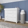 Foundations Tall Diaper Pail with Airtight Lid - Durable & Odorless Diaper Disposal, Holds up to 60 Newborn Diapers, Refill With Any Bags - 4 of 4