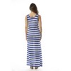 Just Love Tank Dress with Stripes 3007-NW-XL (Royal / White, 3X) - 3 of 3