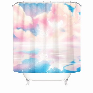 Colorful Clouds Shower Curtains for Bathroom Waterproof Fabric Bath Curtain Durable Soft Stylish Bathroom Decor 72x72 Inch - 1 of 1