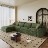 MAYEERTY 135" Modular Sofa Green - 135", Corduroy, Double-Layer, Detachable Cushions, No Assembly, for Spacious Room - 2 of 4