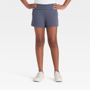 Girls' Foldover Waist Cozy Rib-Knit Shorts - art class™ - 1 of 3