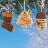 Collections Etc Festive Holiday Birdseed Feeders - Set of 3 - 2 of 3