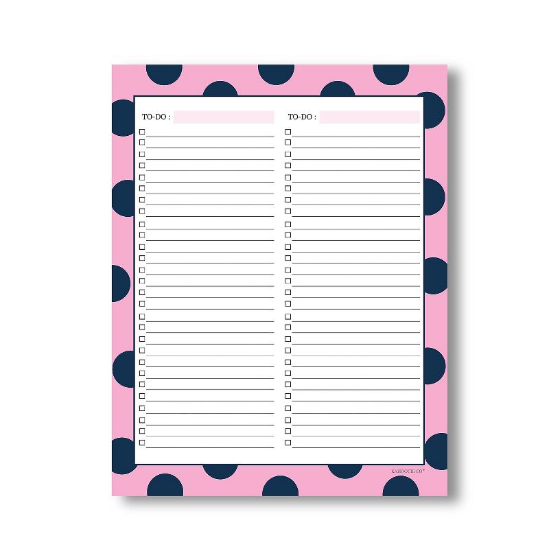Kahootie Co. Kahootie Co Two Category To Do List Notepad 8.5" x 11" 50 sheets per pad Pink (TCNP05), 1 of 10