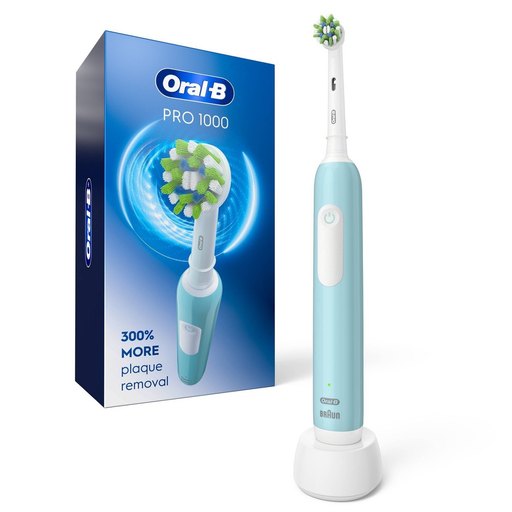 Photos - Electric Toothbrush Oral-B Pro 1000 Electric Power Rechargeable Battery Toothbrush - Green 