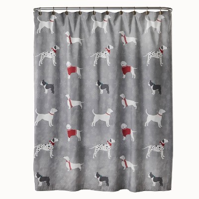 Vern Yip Fa La La Dogs Shower Curtain Dove Gray - SKL Home