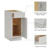 Kitchen Base Cabinet, Unassembled Cabinet with Adjustable Shelf without Top - 4 of 4