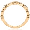 Pompeii3 1/2ct Diamond Wedding Ring 14k Yellow Gold Stackable Bezel 3/4 Eternity Band - 3 of 4