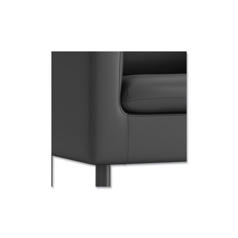 HON Parkwyn Series Club Chair, 33" x 26.75" x 29", Black Seat, Black Back, Black Base, 4 of 6