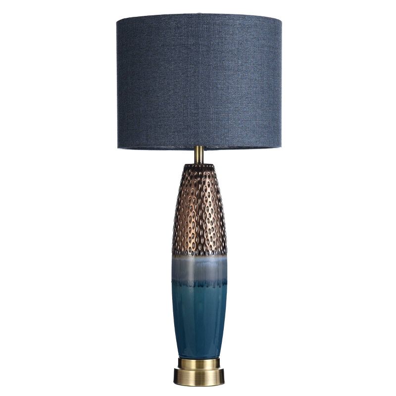 Bedford Table Lamp Blue/Copper Body - StyleCraft, 1 of 8