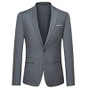 Cloudstyle Men's Suit Jacket One Button Slim Fit Sport Coat Business Daily Blazer - 4 of 4