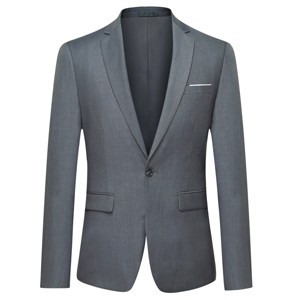 Cloudstyle Men's Suit Jacket One Button Slim Fit Sport Coat Business Daily Blazer - 1 of 4