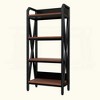 KIGFTSOD Bakers Rack 4-Level Metal & Wooden Kitchen Storage Shelves, Kitchen Organizer for Garage, Pantry, Bathroom, Closet - 2 of 4