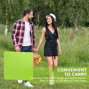 Racxily 4ft Portable Folding Table, Green Indoor & Outdoor Camping Table with 135KG Capacity - 1 of 4