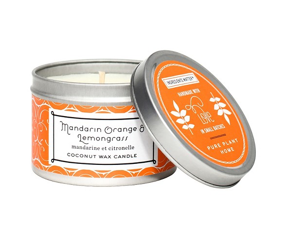 Small Tin Candle Mandarin Orange - Pure  Home&#174;