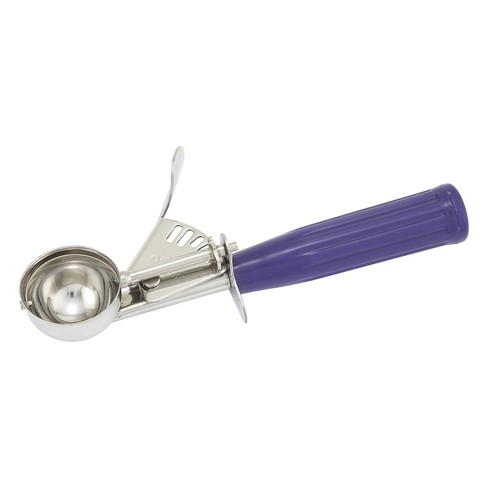 Comfy Grip 0.86 oz Stainless Steel #40 Portion Scoop - with Purple  Ambidextrous Handle - 1 count box