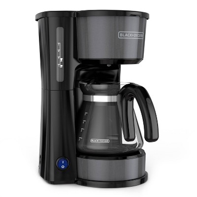 BLACK+DECKER 5 Cup 4-in-1 Station Coffeemaker – Black Stainless Steel CM0750BS
