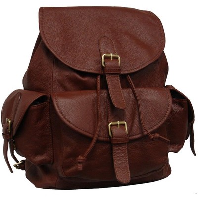 Amerileather Urban Buckle-Flap Backpack (1822-024)