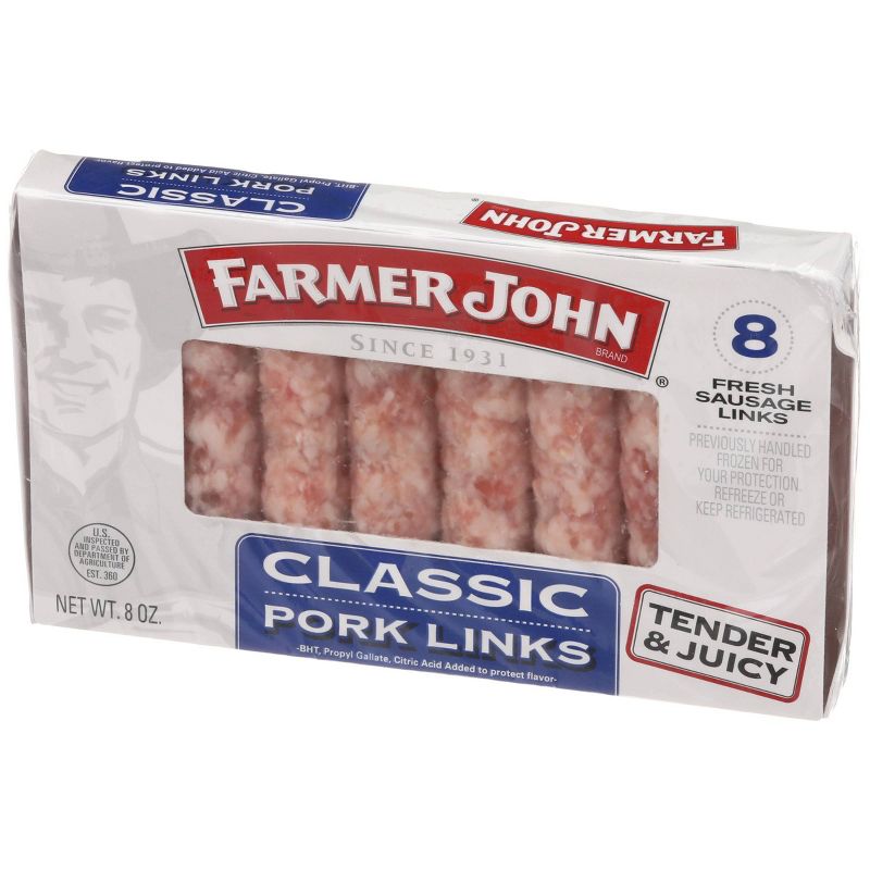 Farmer John Classic Pork Sausage Links - 8oz/8ct, 4 of 6