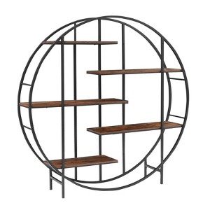 5-Tier Tall Indoor Plant Stand Round Multi-Functional Plant Display Stand For Indoor Living Room Terrace Garden - 1 of 4