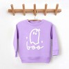 Boo Ghost Bow - Toddler Graphic Sweatshirt and Youth Graphic Sweatshirt - 2 of 3
