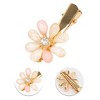 Unique Bargains Women's Fashion Butterfly Flowers Hair Clips Gold Tone Purple Blue Pink 4 Pcs - 3 of 3